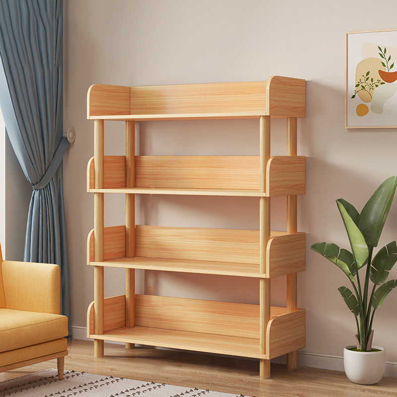 Open Wooden Bookcase Modern Minimalist Home Living Room Bookshelf