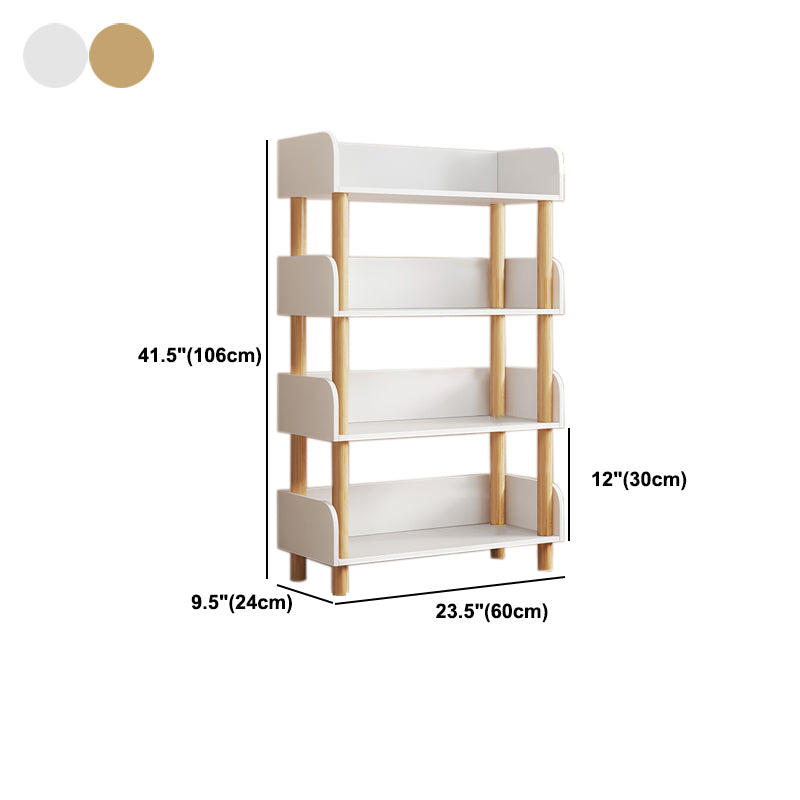 Open Wooden Bookcase Modern Minimalist Home Living Room Bookshelf