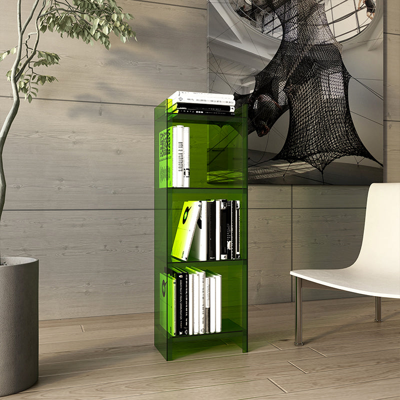 Scandinavian Home Office Bookshelf Acrylic Closed Back Bookcase