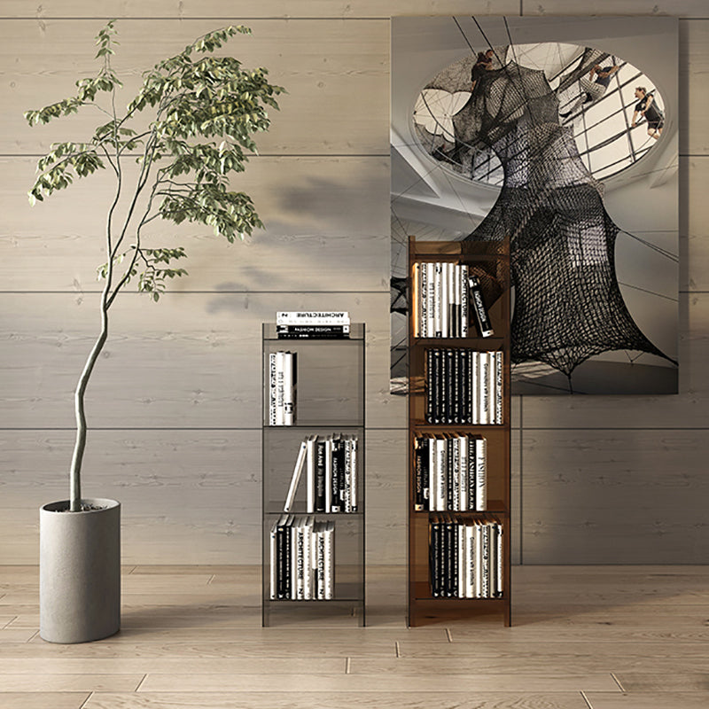 Scandinavian Home Office Bookshelf Acrylic Closed Back Bookcase