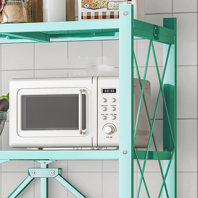 Nordic Foldable Metal Storage Bookshelf Rectangle Movable Open Bookcase