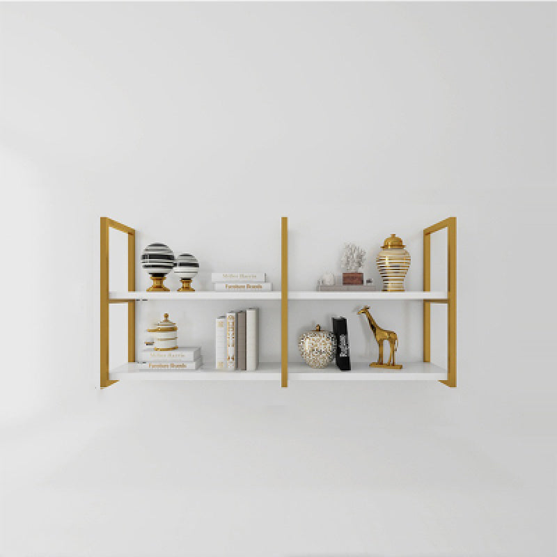 Rectangle Wooden Shelf Bookcase Wall Mounted Industrial Home Office Bookshelf