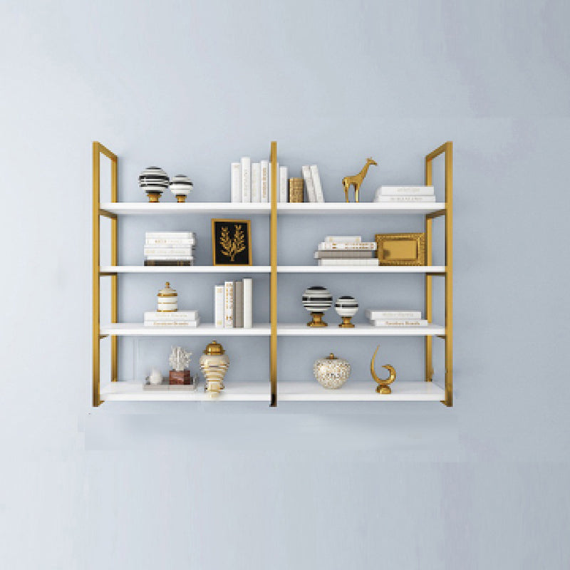 Rectangle Wooden Shelf Bookcase Wall Mounted Industrial Home Office Bookshelf