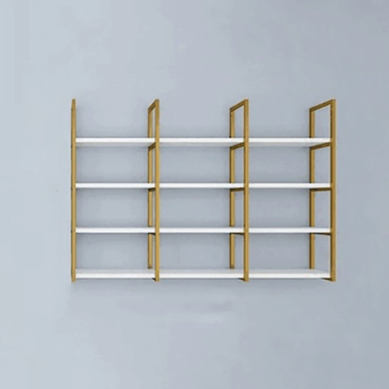 Rectangle Wooden Shelf Bookcase Wall Mounted Industrial Home Office Bookshelf