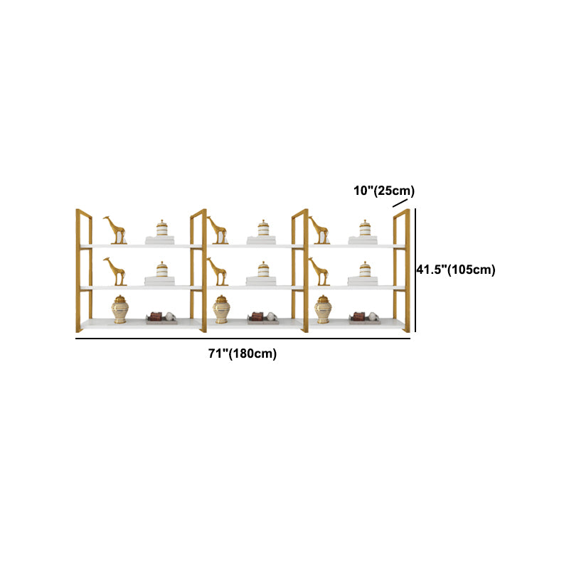 Rectangle Wooden Shelf Bookcase Wall Mounted Industrial Home Office Bookshelf