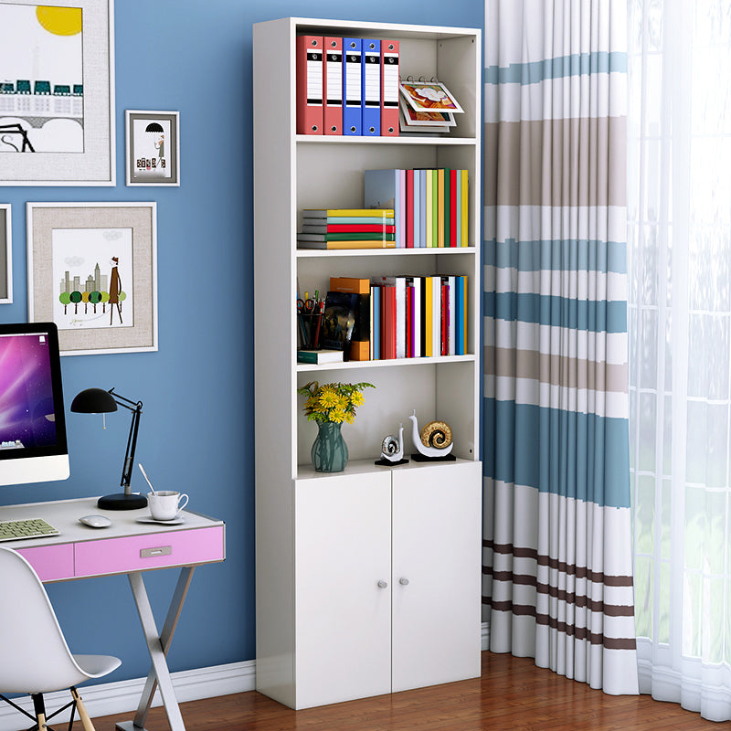 Closed Back Standard Storage Bookcase Nordic Wooden Bookshelf