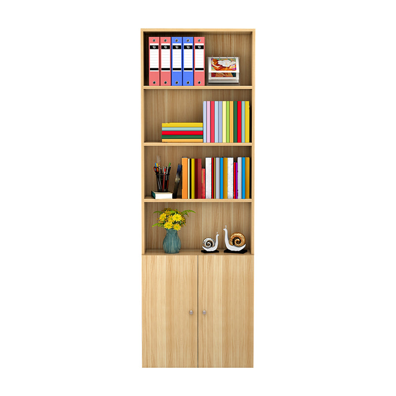 Closed Back Standard Storage Bookcase Nordic Wooden Bookshelf