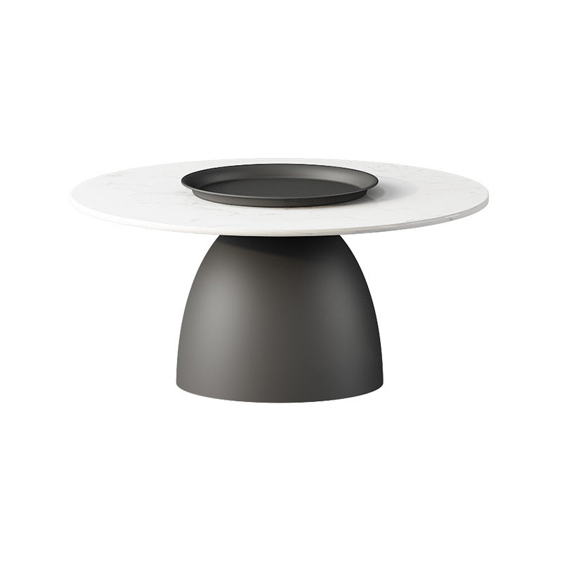 Modern Style Round Metal Table Metal Pedestal Base Coffee Table