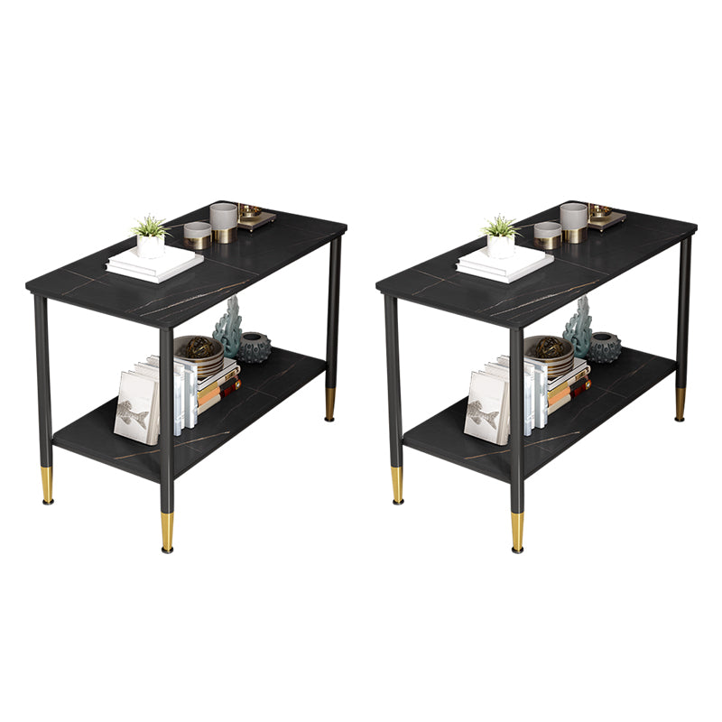 21.65" Tall  4 Legs End Table Modern Slate Rectangular Side Table