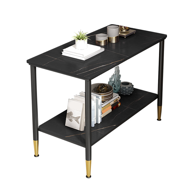 21.65" Tall  4 Legs End Table Modern Slate Rectangular Side Table