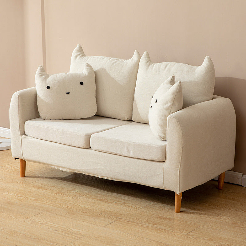 Contemporary Tuxedo Arm Sofa Washable Standard Sofa for Living Room, Apartment