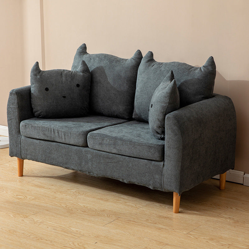 Contemporary Tuxedo Arm Sofa Washable Standard Sofa for Living Room, Apartment