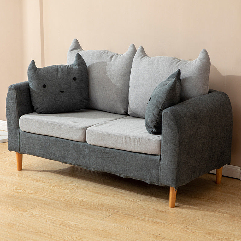 Contemporary Tuxedo Arm Sofa Washable Standard Sofa for Living Room, Apartment