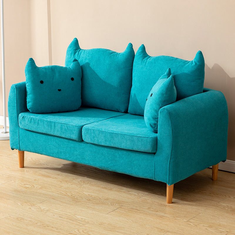 Contemporary Tuxedo Arm Sofa Washable Standard Sofa for Living Room, Apartment