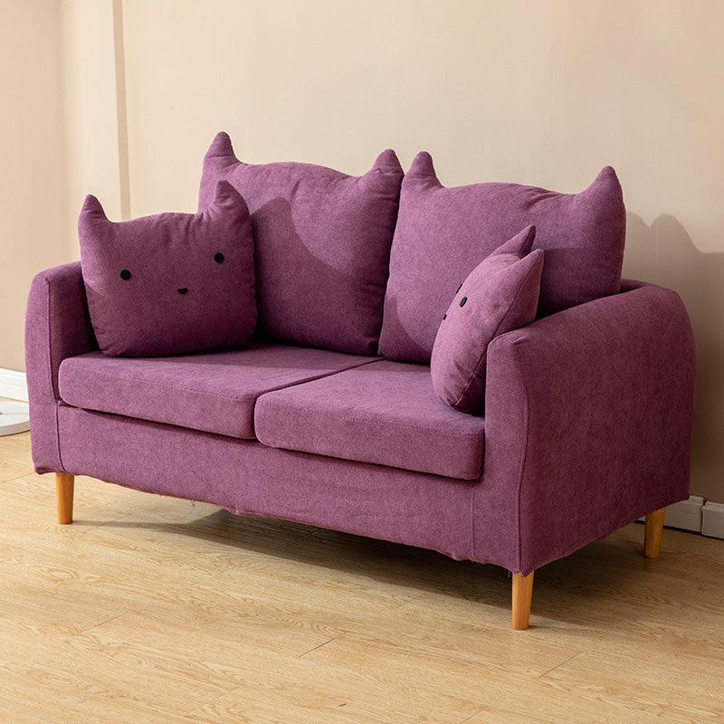 Contemporary Tuxedo Arm Sofa Washable Standard Sofa for Living Room, Apartment
