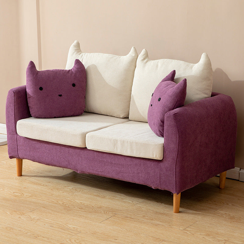 Contemporary Tuxedo Arm Sofa Washable Standard Sofa for Living Room, Apartment