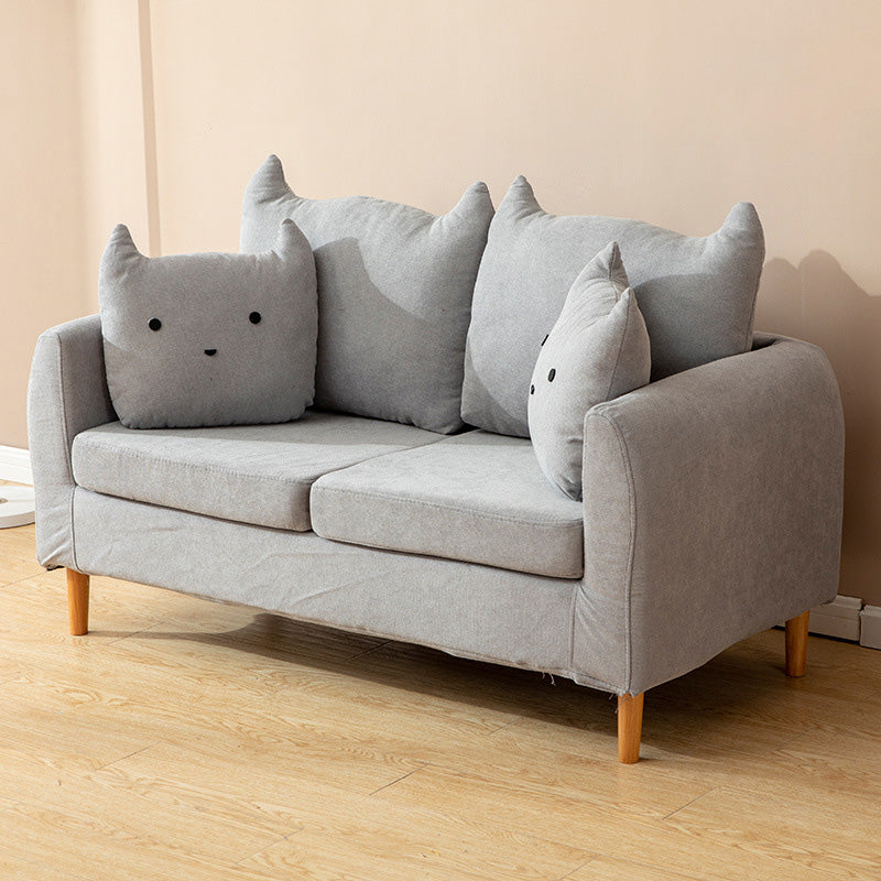 Contemporary Tuxedo Arm Sofa Washable Standard Sofa for Living Room, Apartment