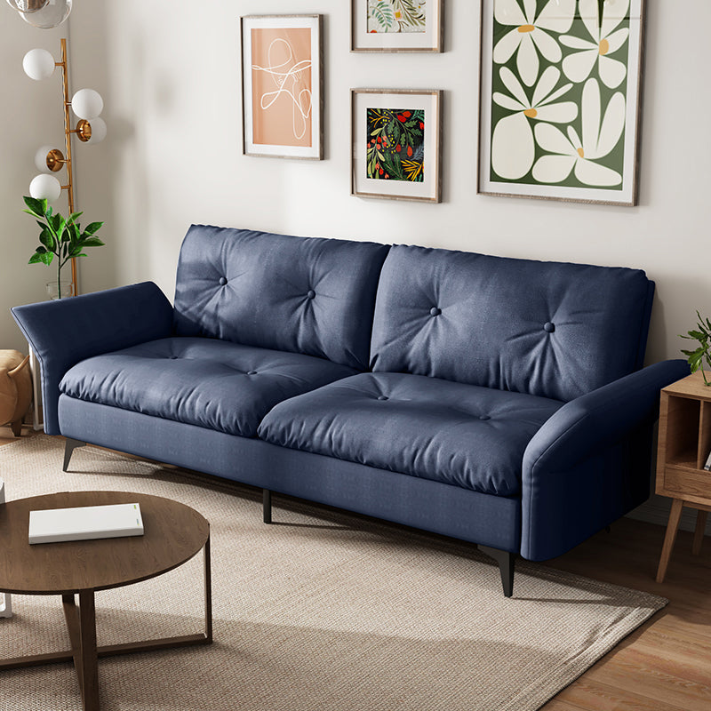 Glam Tufted Split-Back Flared Arm Living Room 2-seater Stationary Sofa