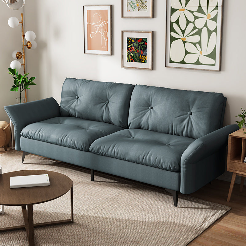 Glam Tufted Split-Back Flared Arm Living Room 2-seater Stationary Sofa