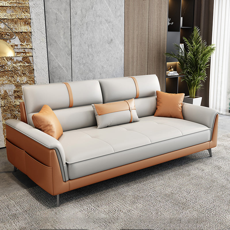 Glam Sewn Pillow Back Standard Pillow Top Arm Slipcovered Sofa