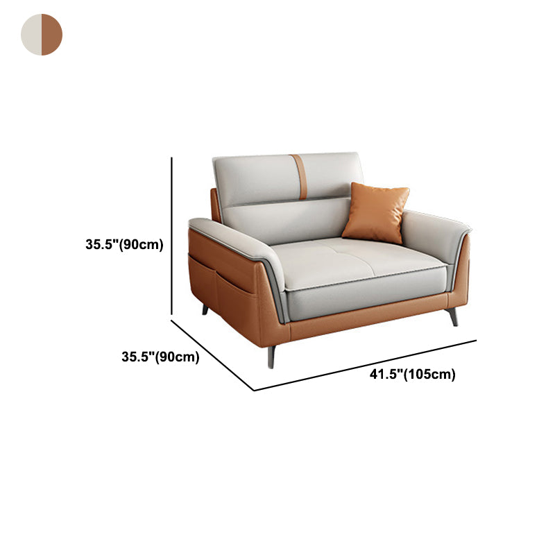 Glam Sewn Pillow Back Standard Pillow Top Arm Slipcovered Sofa