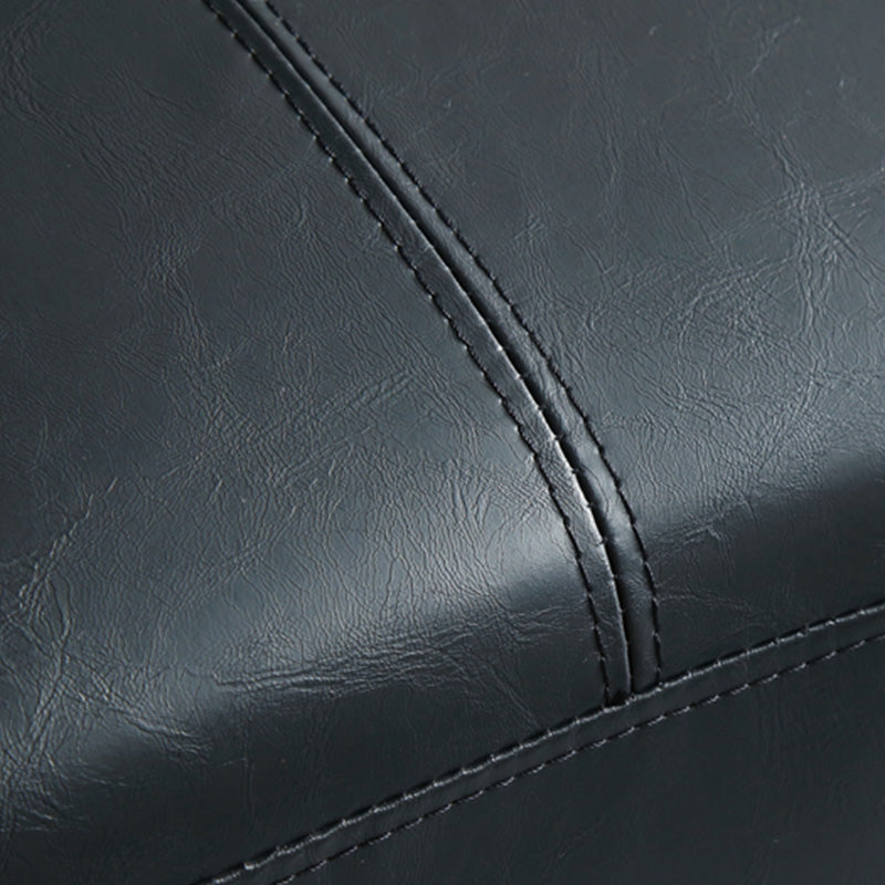 28.3"H Faux Leather Armless Convertible Sofa for Living Room