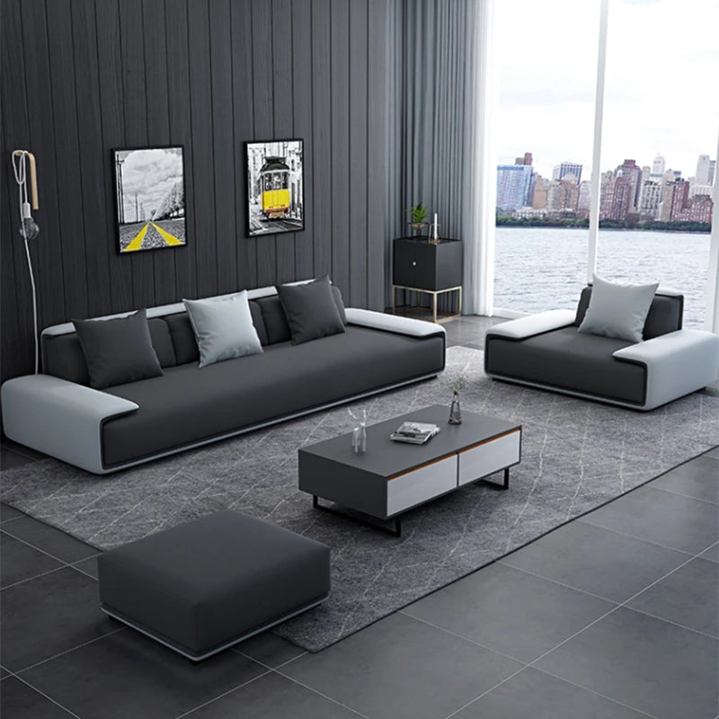 Armless Sofa 35.43" D x 27.55" H Standard Sofa with Pillow for Living Room