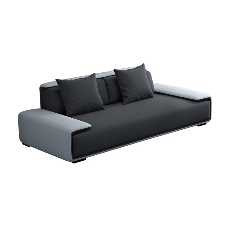 Armless Sofa 35.43" D x 27.55" H Standard Sofa with Pillow for Living Room