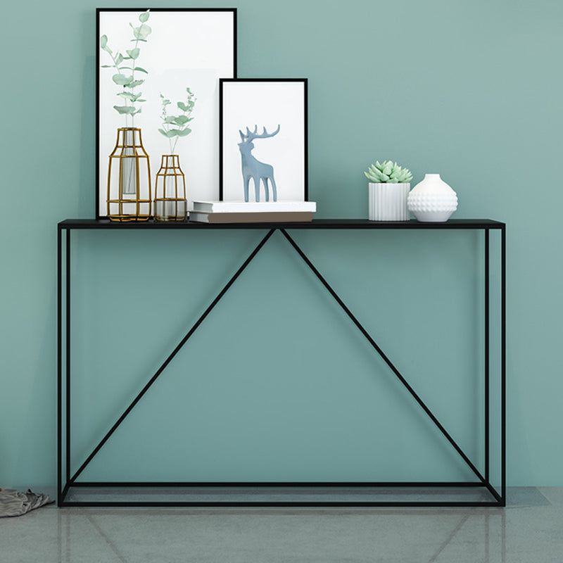 Contemporary Hall Metal Console Table Rectangle Frame Console Accent Table
