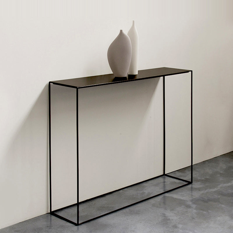 Contemporary Hall Metal Console Table Rectangle Frame Console Accent Table