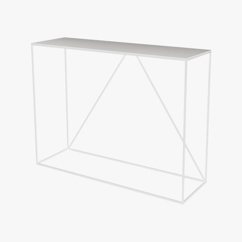 Contemporary Hall Metal Console Table Rectangle Frame Console Accent Table