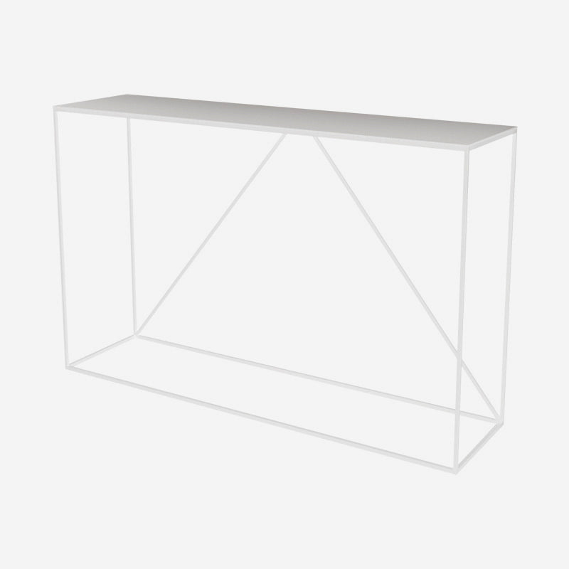 Contemporary Hall Metal Console Table Rectangle Frame Console Accent Table