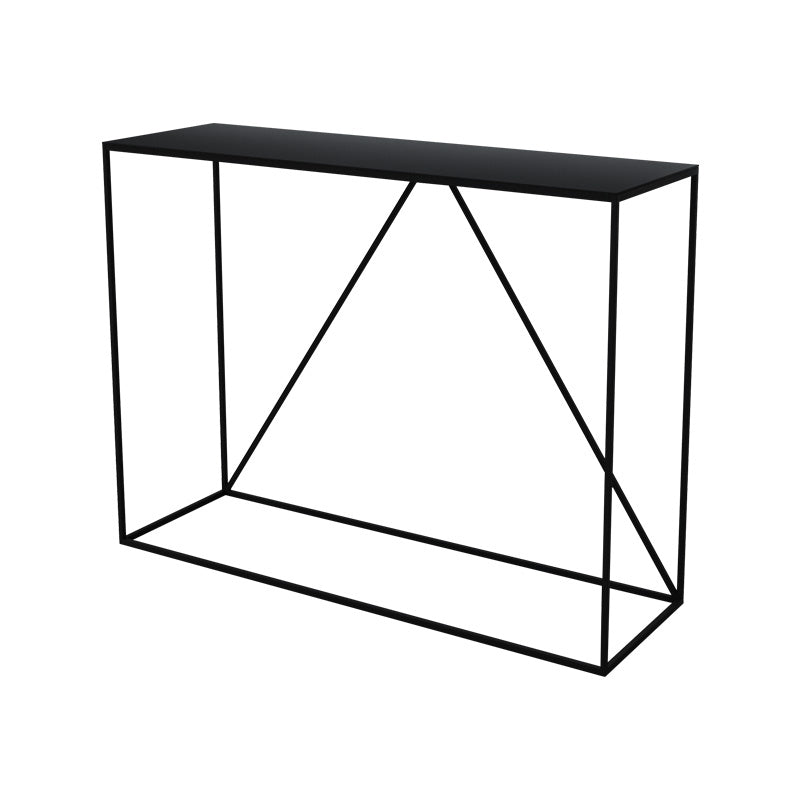 Contemporary Hall Metal Console Table Rectangle Frame Console Accent Table