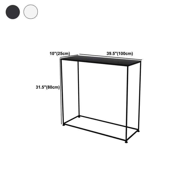 Contemporary Hall Metal Console Table Rectangle Frame Console Accent Table