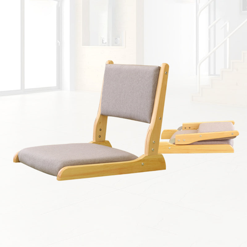 Linen Armless Chair16.9"L x 20.8"W x 18.1"H Solid Wood Frame Chair