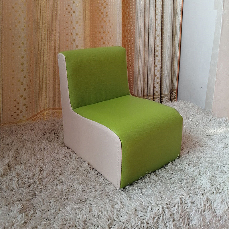 PU Armless Chair10.2"L x12.2"W x 13.7"H Solid Wood Frame Chair for Living Room