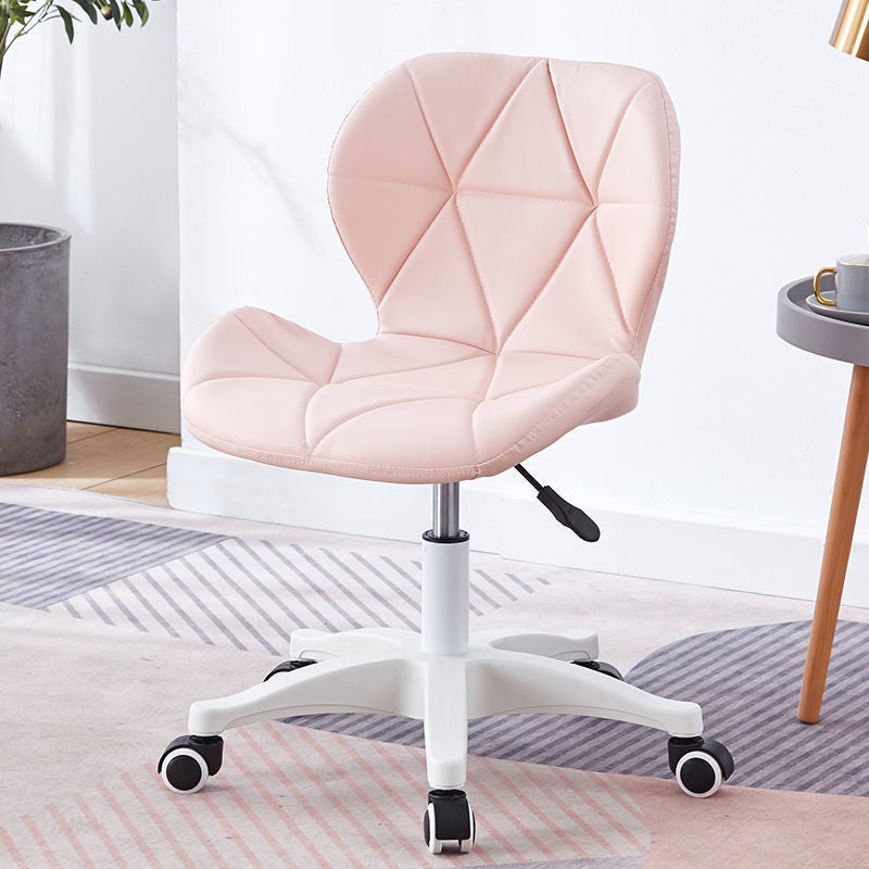 Armless Chair22.4" L x18.5"W x25.9H" Swivel Wheels Chair for Living Room