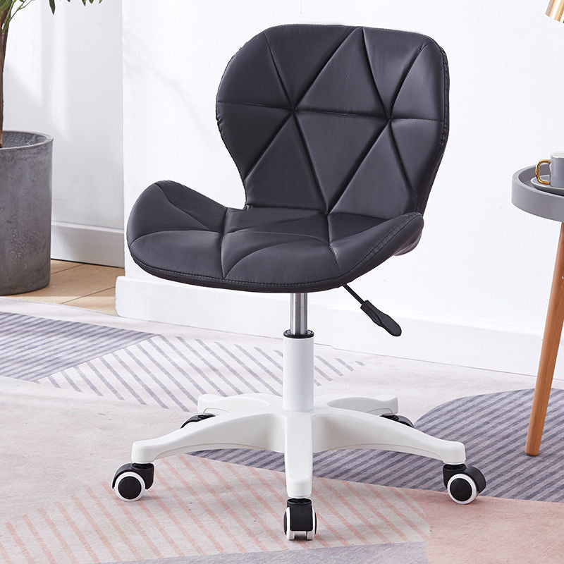 Armless Chair22.4" L x18.5"W x25.9H" Swivel Wheels Chair for Living Room