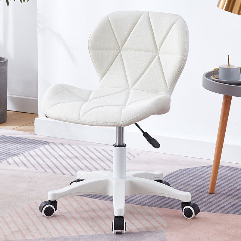 Armless Chair22.4" L x18.5"W x25.9H" Swivel Wheels Chair for Living Room