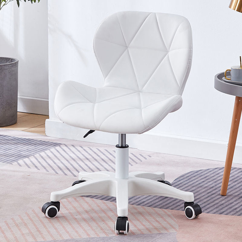 Armless Chair22.4" L x18.5"W x25.9H" Swivel Wheels Chair for Living Room