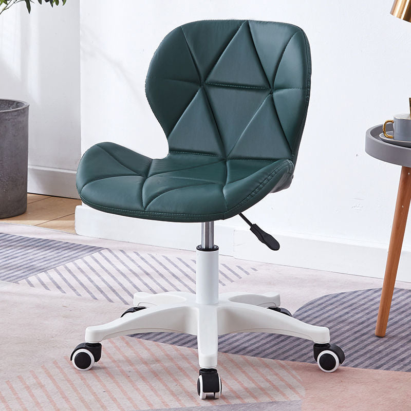 Armless Chair22.4" L x18.5"W x25.9H" Swivel Wheels Chair for Living Room