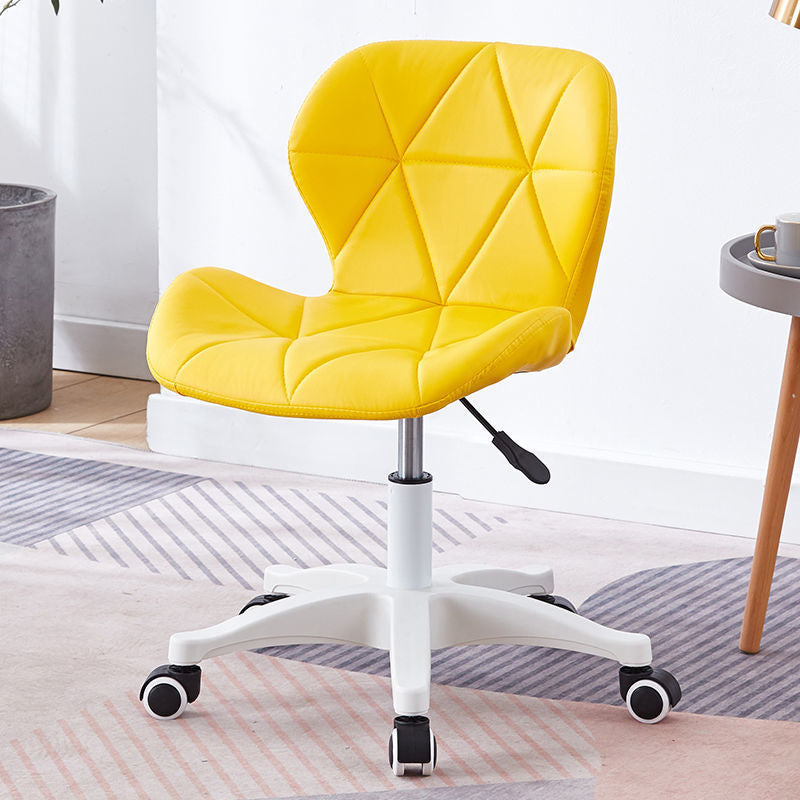 Armless Chair22.4" L x18.5"W x25.9H" Swivel Wheels Chair for Living Room