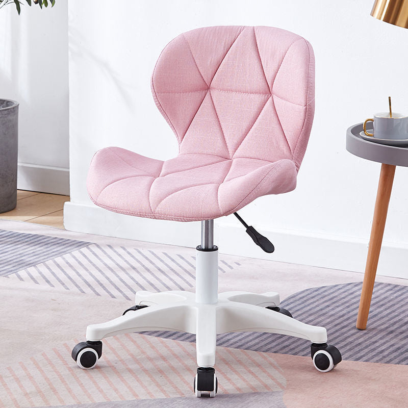 Armless Chair22.4" L x18.5"W x25.9H" Swivel Wheels Chair for Living Room