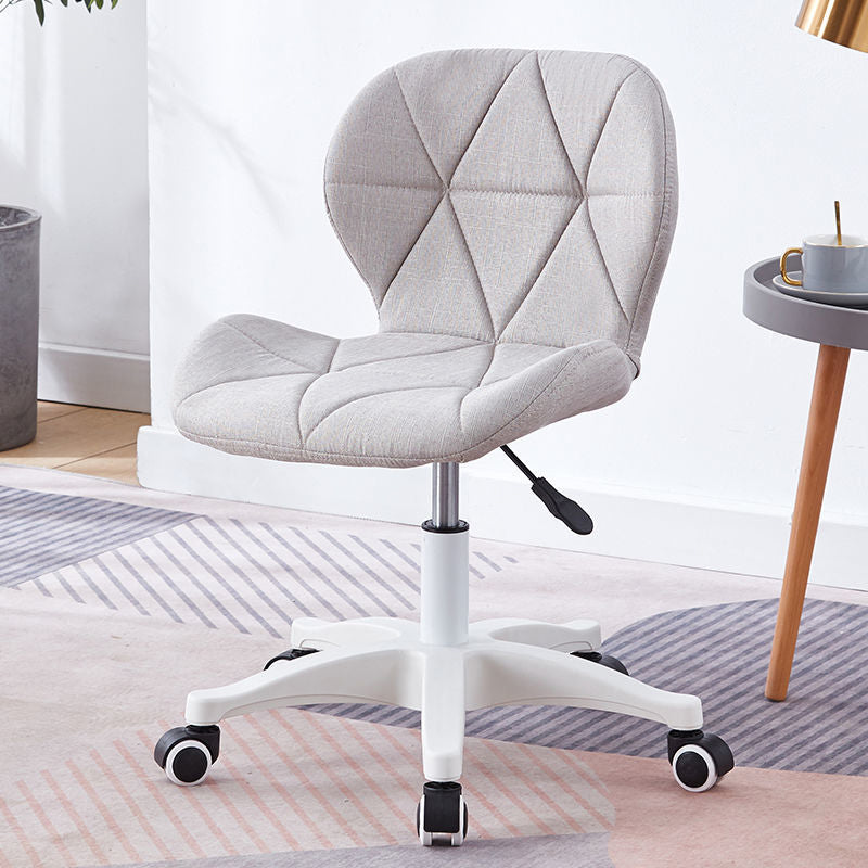 Armless Chair22.4" L x18.5"W x25.9H" Swivel Wheels Chair for Living Room