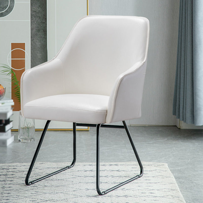 Faux Leather Chair 22.4" L x21.6"W x32.6"H Arms Included Chair for Living Room