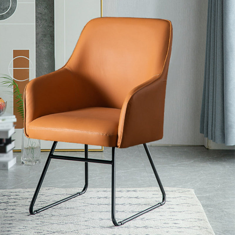 Faux Leather Chair 22.4" L x21.6"W x32.6"H Arms Included Chair for Living Room