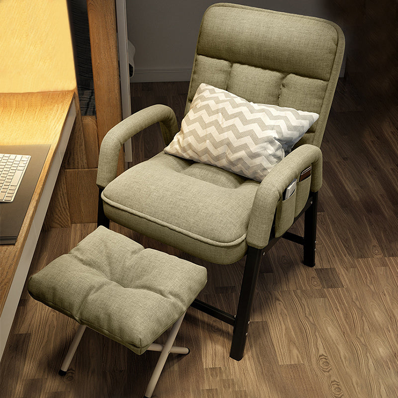 Linen Blend Convertible Chair with Storage for Apartment Chair