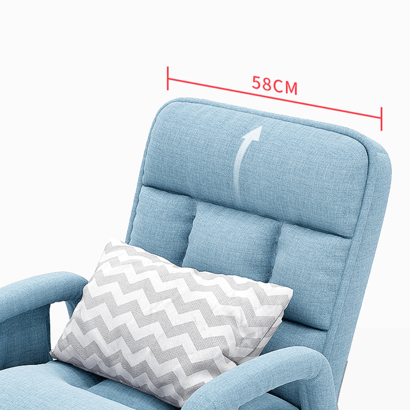 Linen Blend Convertible Chair with Storage for Apartment Chair