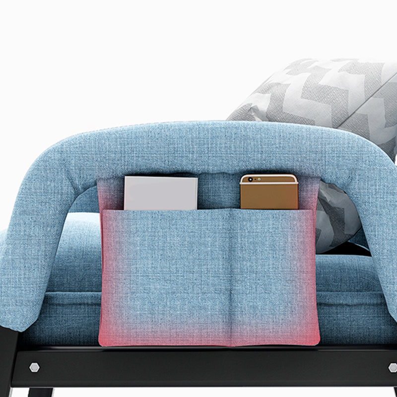 Linen Blend Convertible Chair with Storage for Apartment Chair