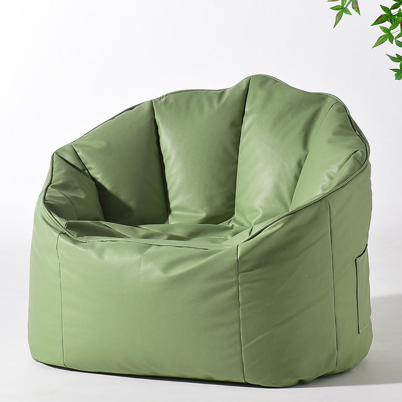 Sloped Arms Chair with Sewn Pillow Back and Storage for Apartment Chair